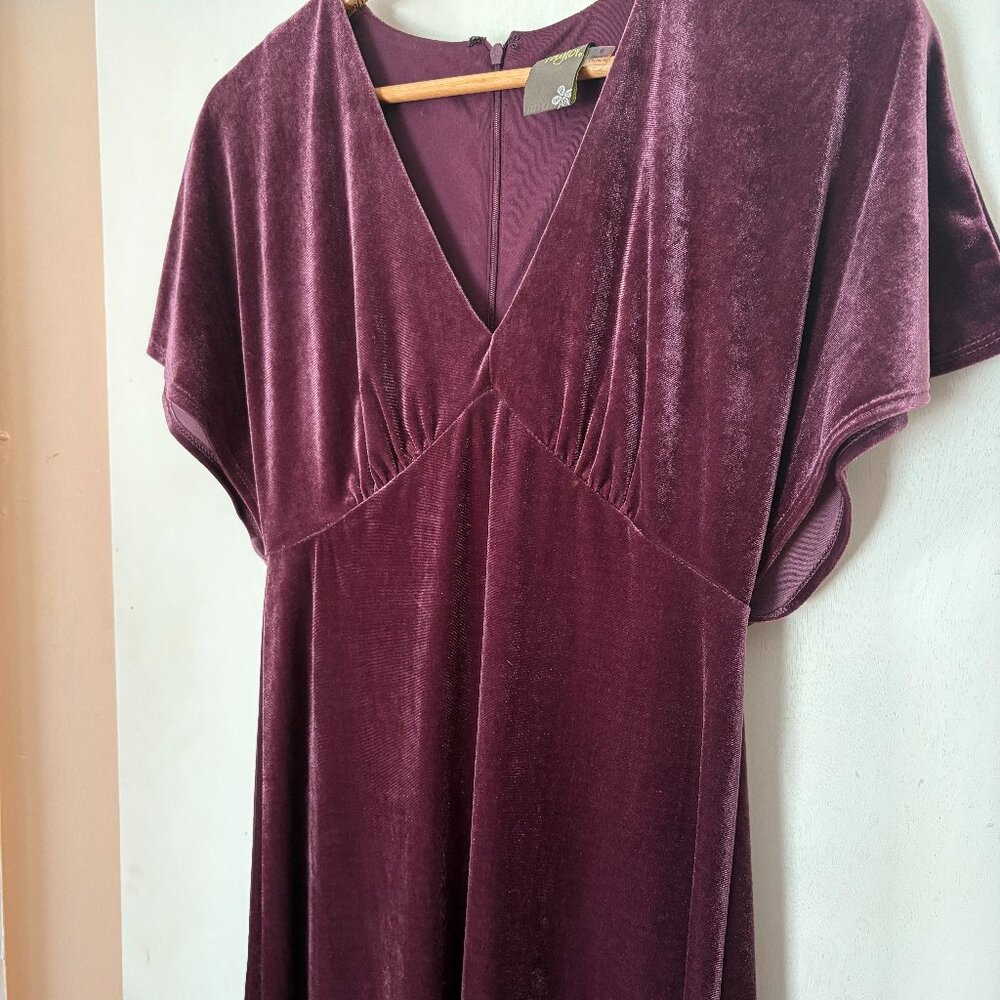 Deep Purple Velvet long dress
